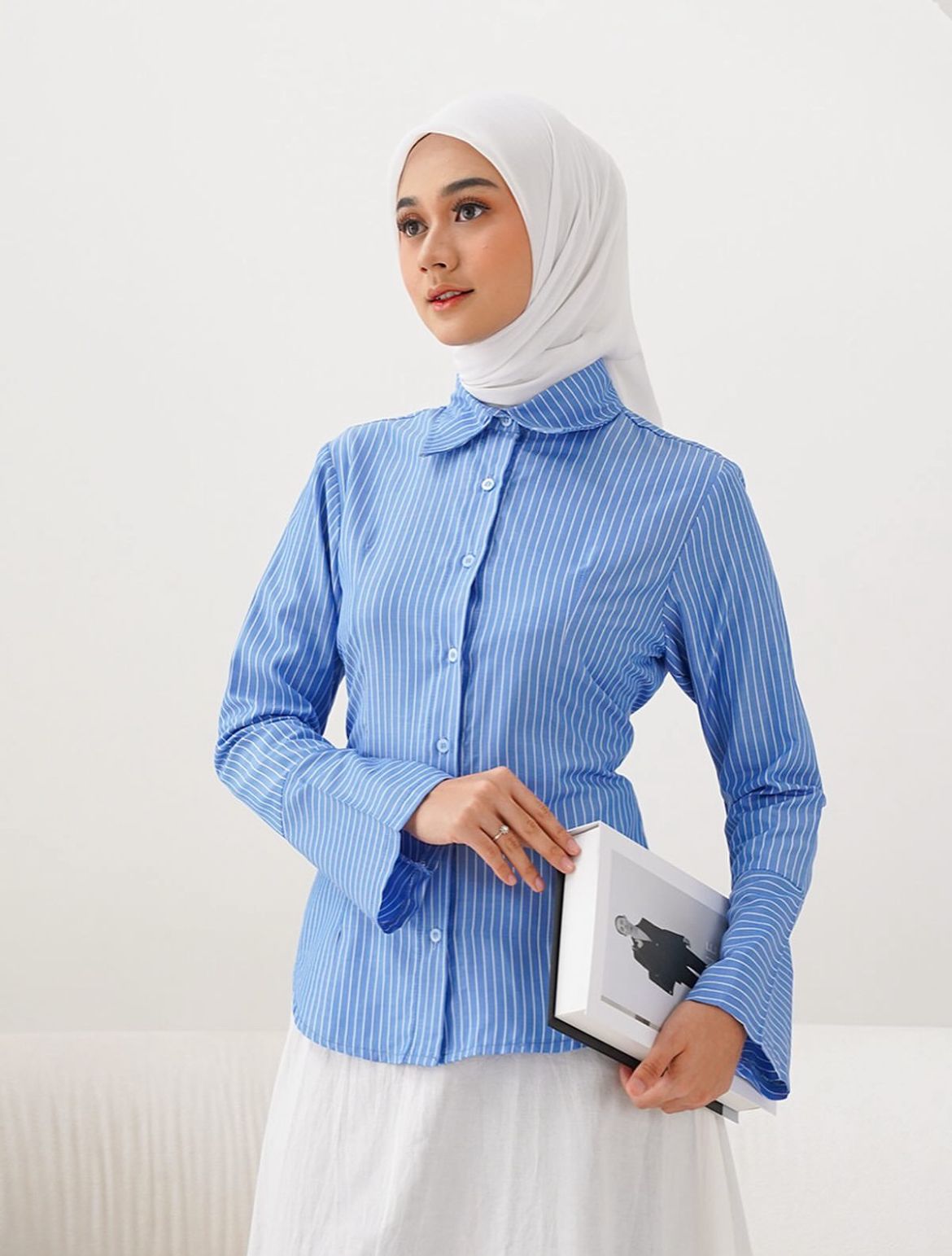 Kemeja stripe cutbray