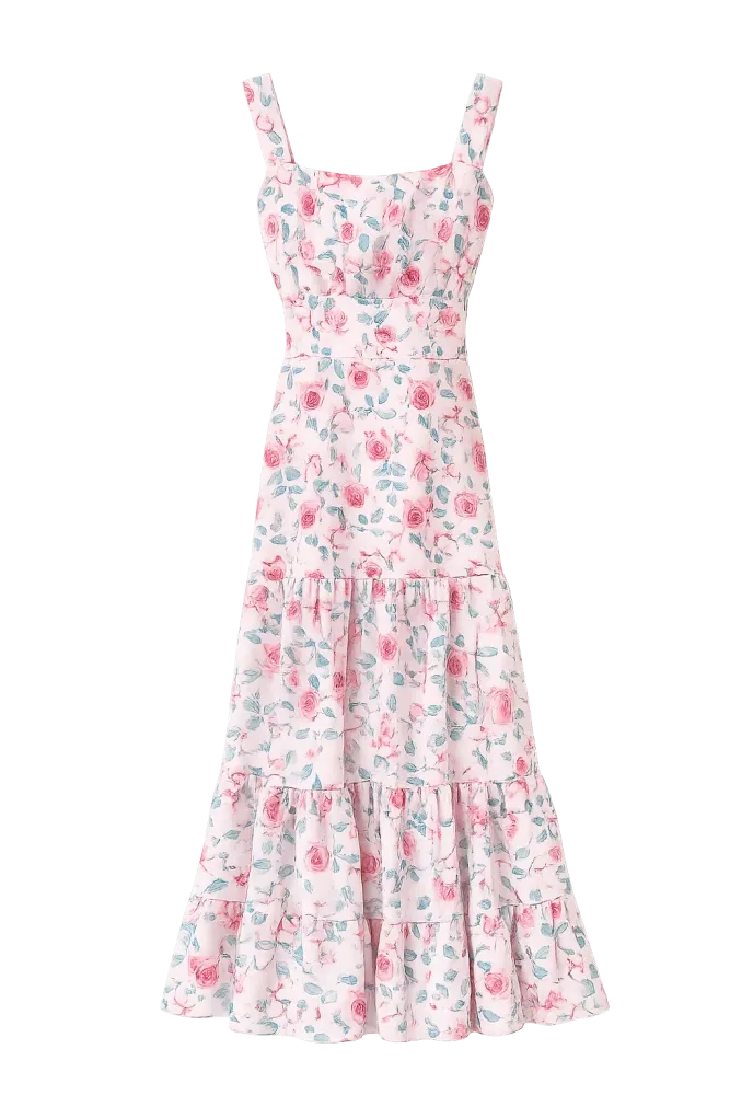 Annika Rose Midi Dress  - Gambar Galeri