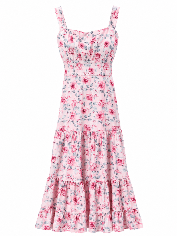 Annika Rose Midi Dress  - Gambar Galeri