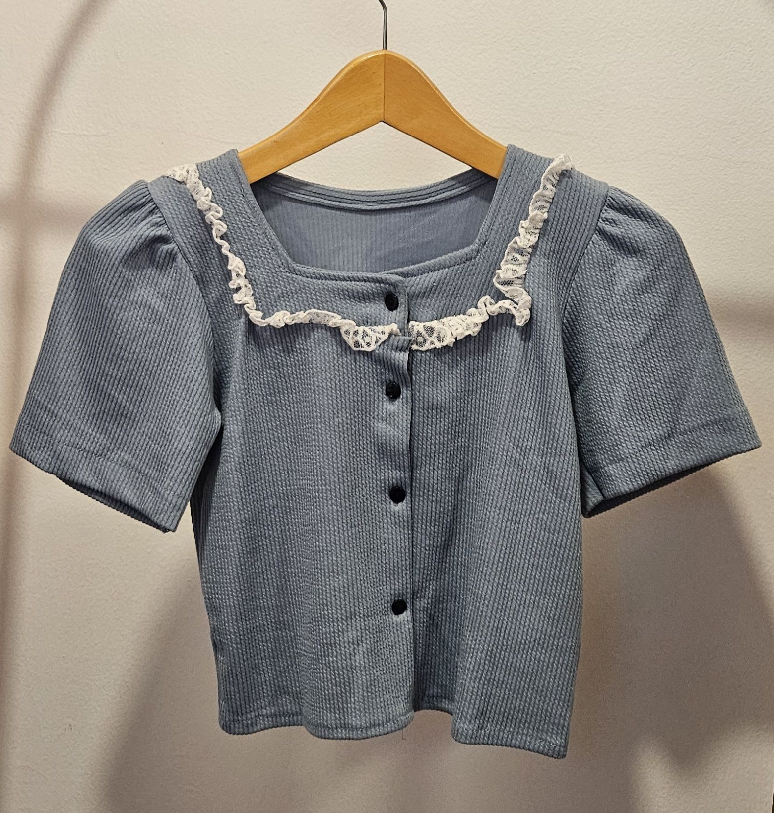 Blus Rib Vintage - Gambar Detail 5