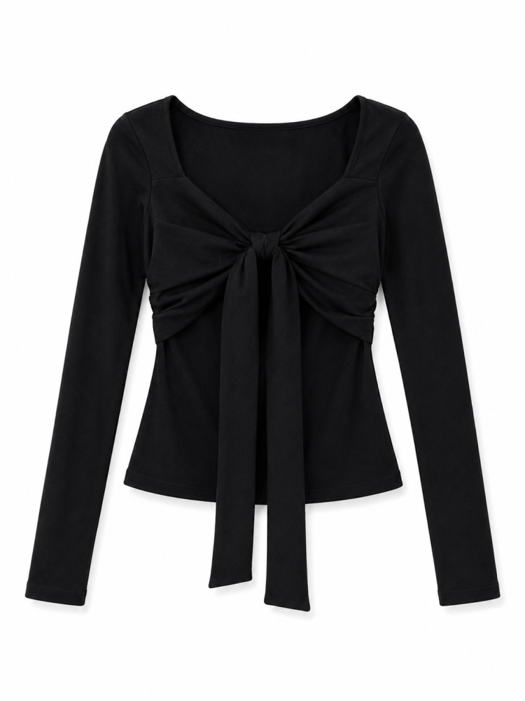 Bow Longsleeve - Gambar Galeri