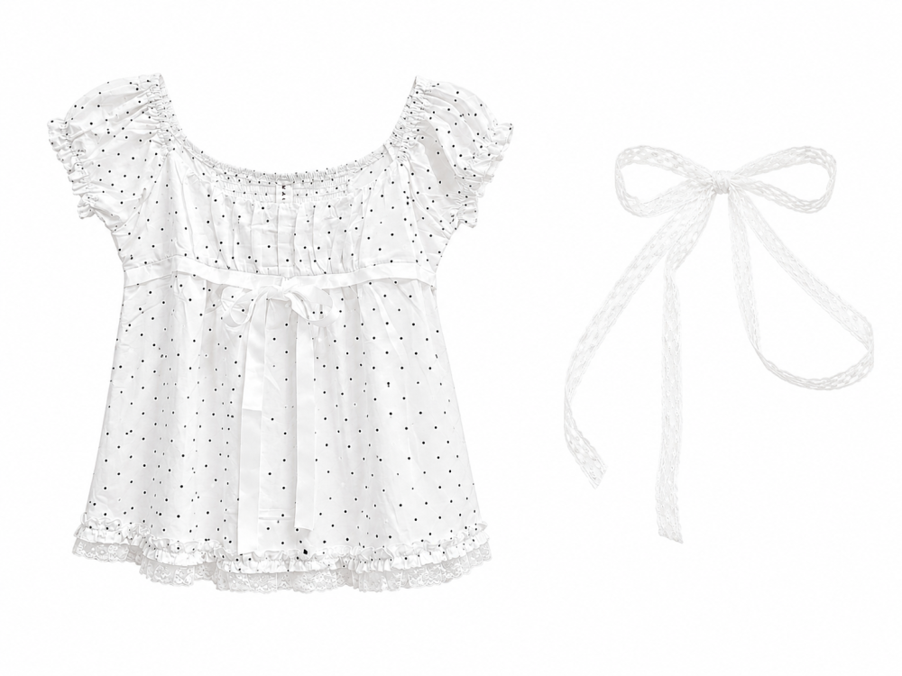 Colette Polka Top - Gambar Galeri