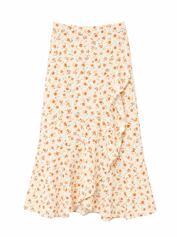 Fiorelle Ruffle Wrap Skirt  - Gambar Galeri