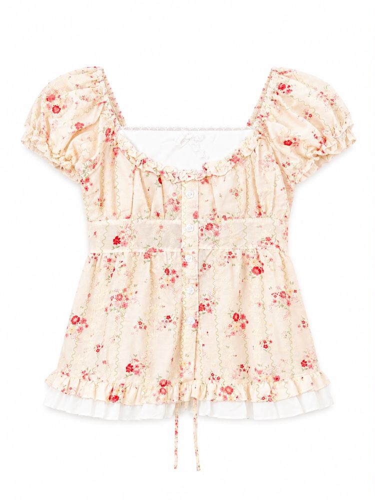 Fleur Peplum Top - Gambar Galeri