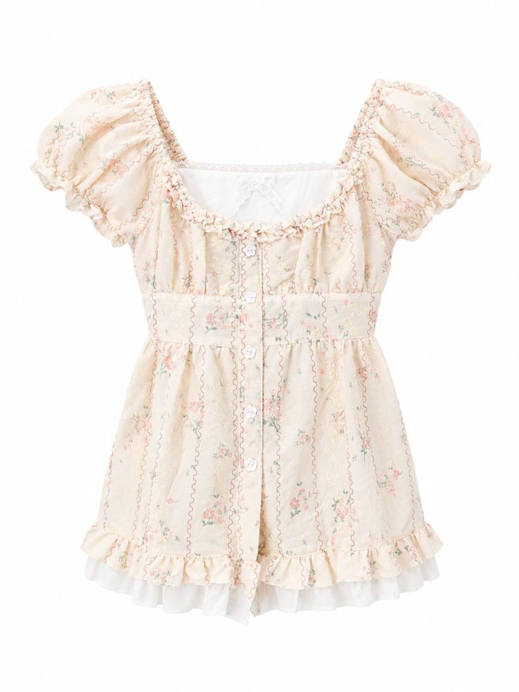 Fleur Peplum Top - Gambar Galeri