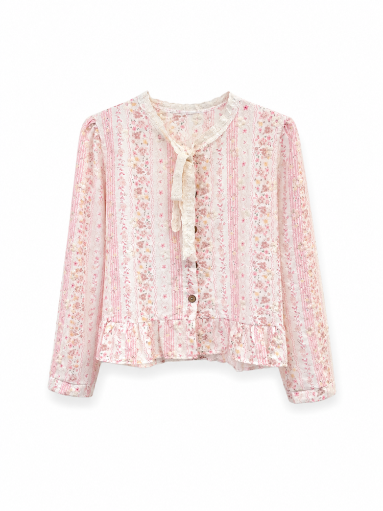 Floral Peplum Blouse  - Gambar Galeri