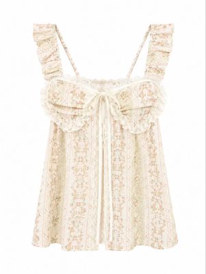 Floral Ruffled Camisole Top
