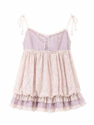 Lace Tiered Babydoll Dress