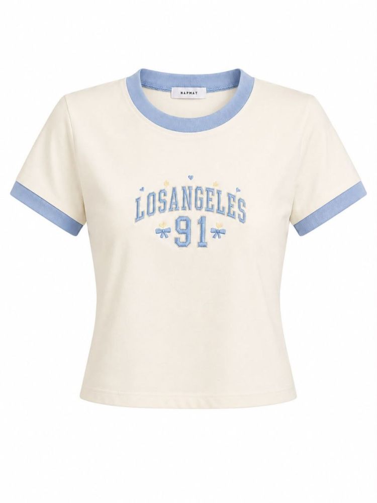 Los Angeles 91 Ringer Tee - Gambar Galeri