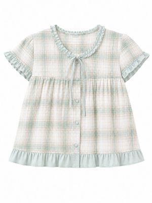Mint Plaid Baby Doll Dress 
