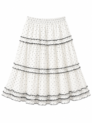 Mireille Polka Midi Skirt 