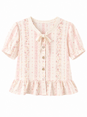 Peplum Floral Blouse