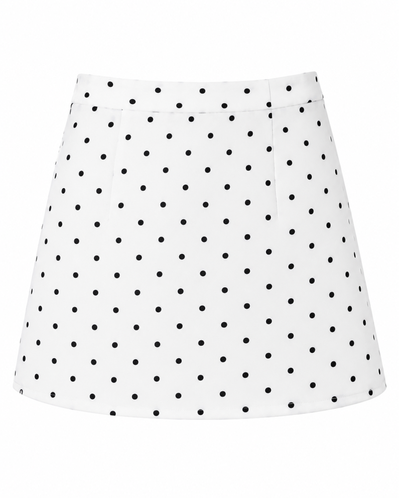 Polka A-Line Skirt - Gambar Galeri