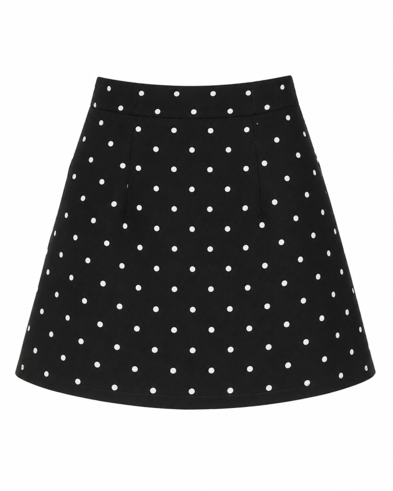 Polka A-Line Skirt - Gambar Galeri