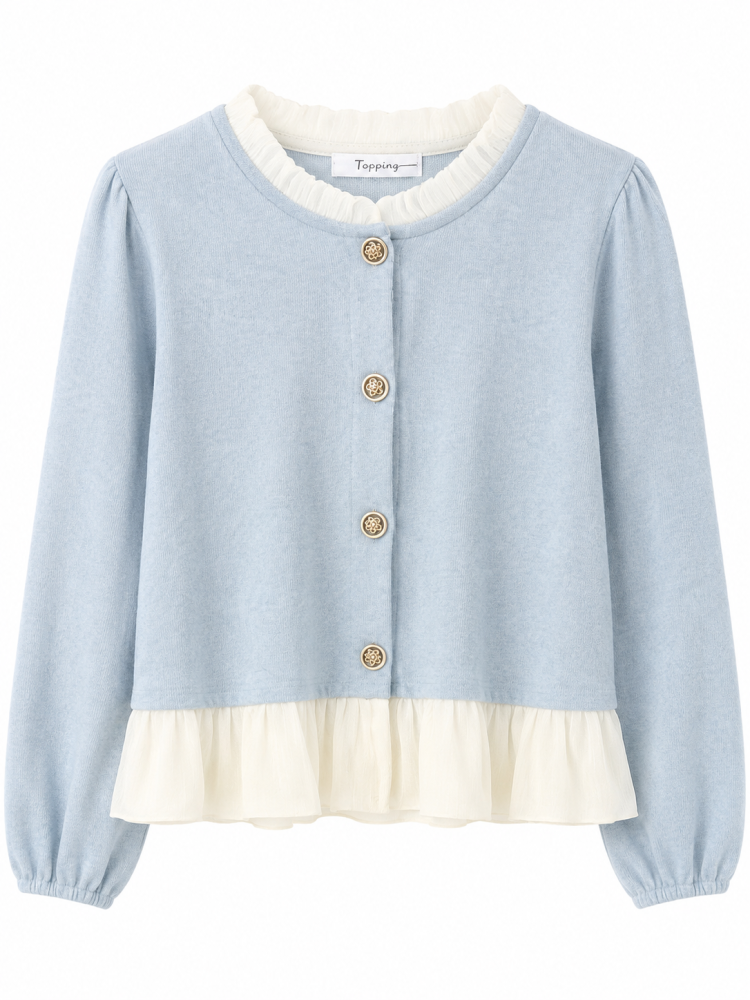 Ruffle Cardigan  - Gambar Galeri