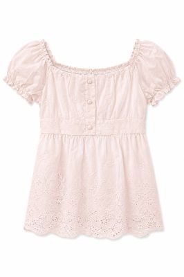 Seraphina Floral Eyelet Milkmaid Top