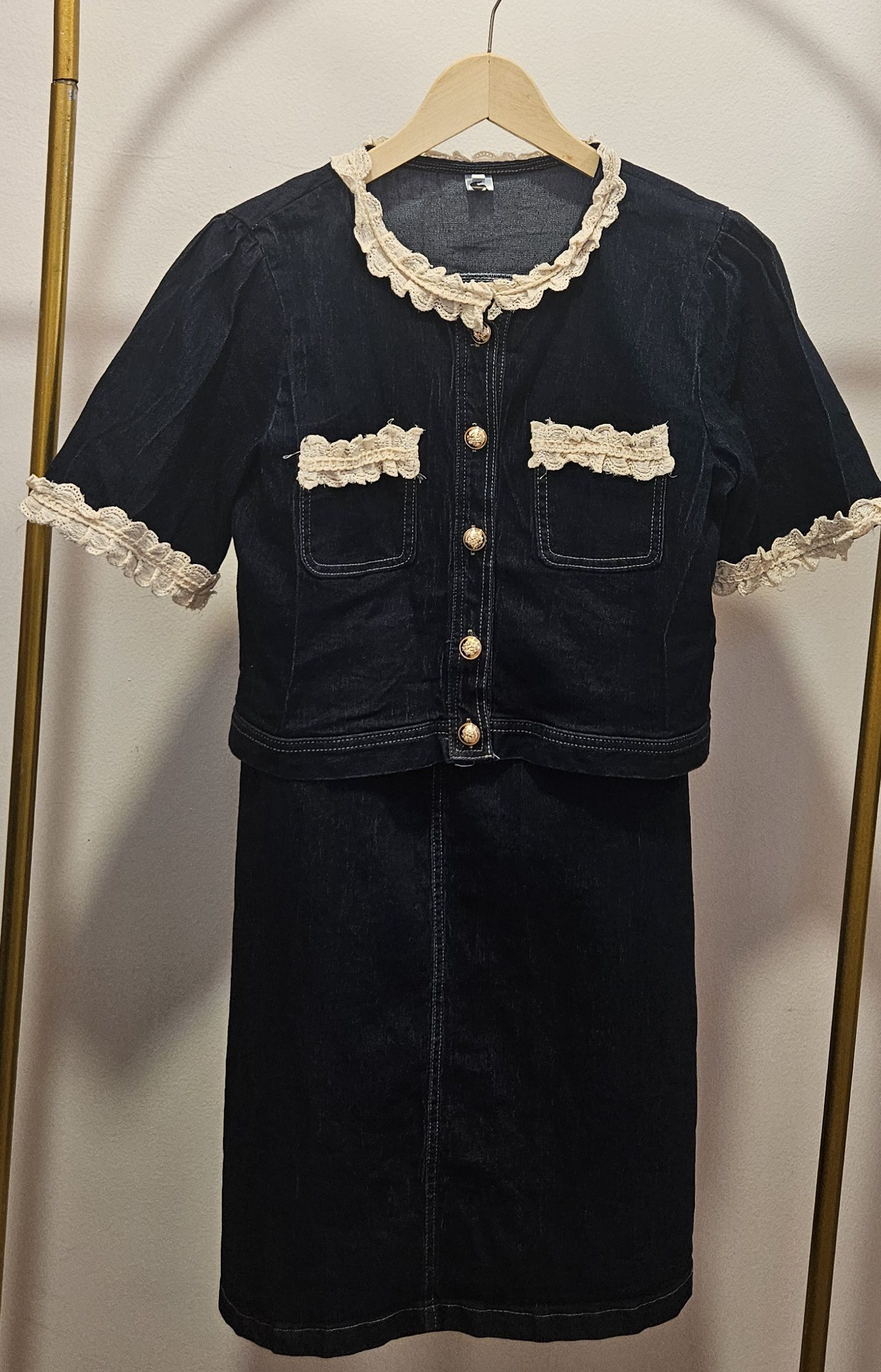 Setelan Denim Vintage Premium - Gambar Detail 3