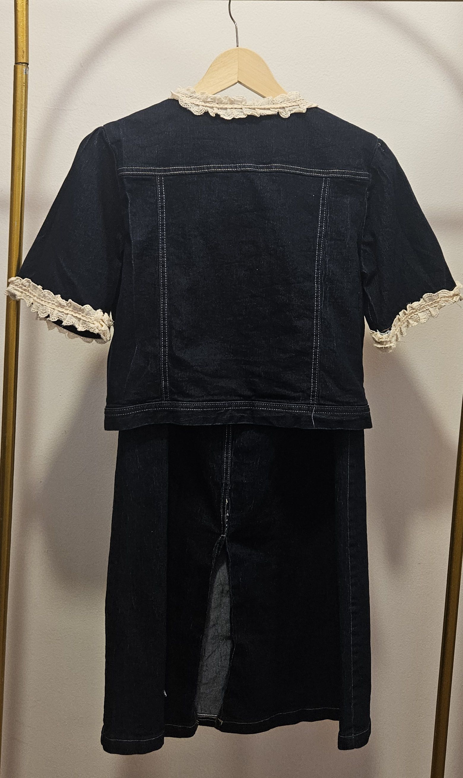 Setelan Denim Vintage Premium - Gambar Detail 4