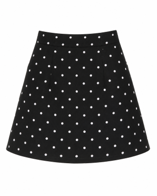 Polka A-Line Skirt