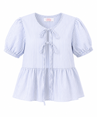 Stripe Bow Top