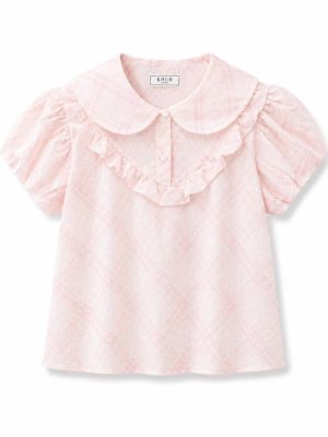 Vintage Rosie Plaid Ruffle Blouse